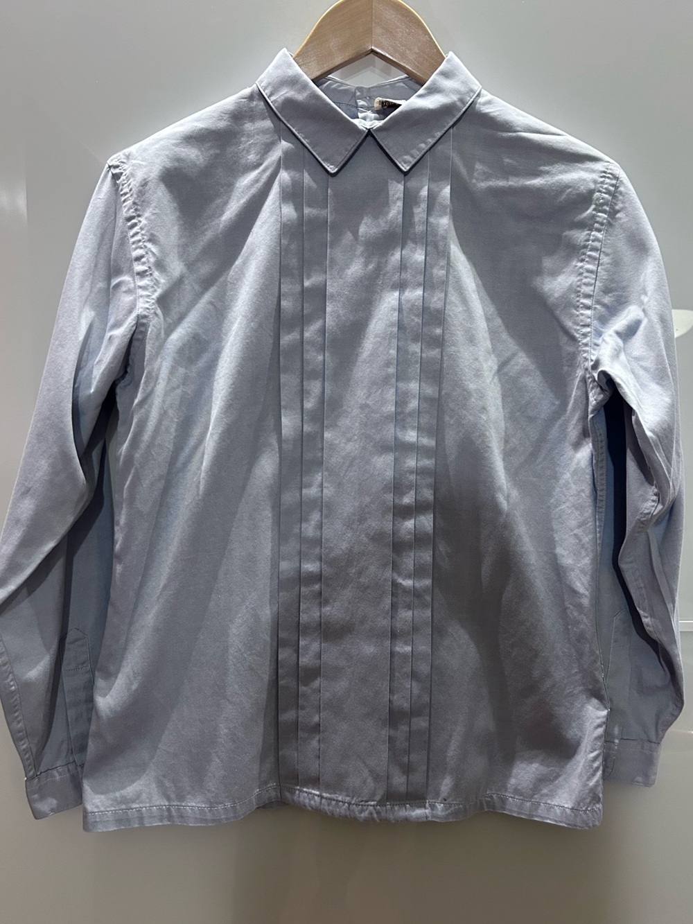 Kenneth Moore Light Blue Pleated Front Shirt